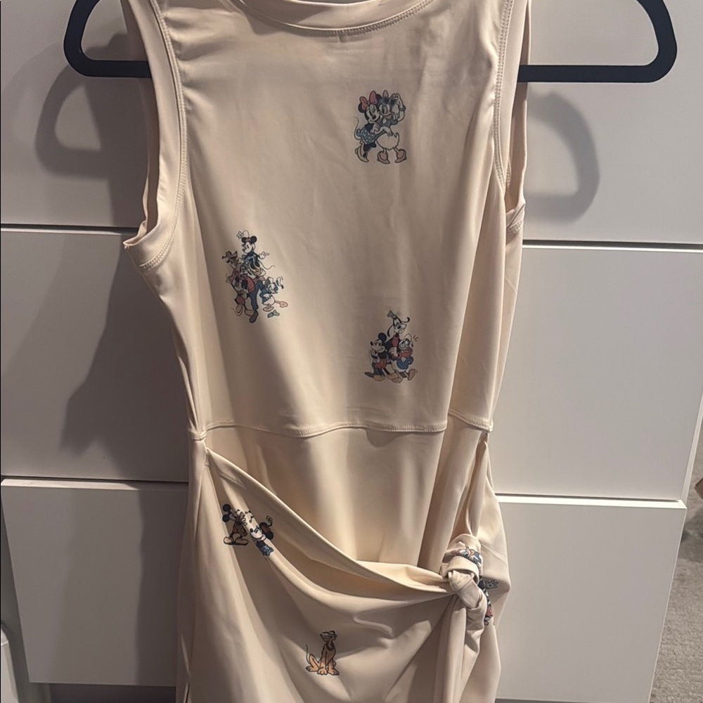 Cream Disney Tennis dress w/ build in shorts